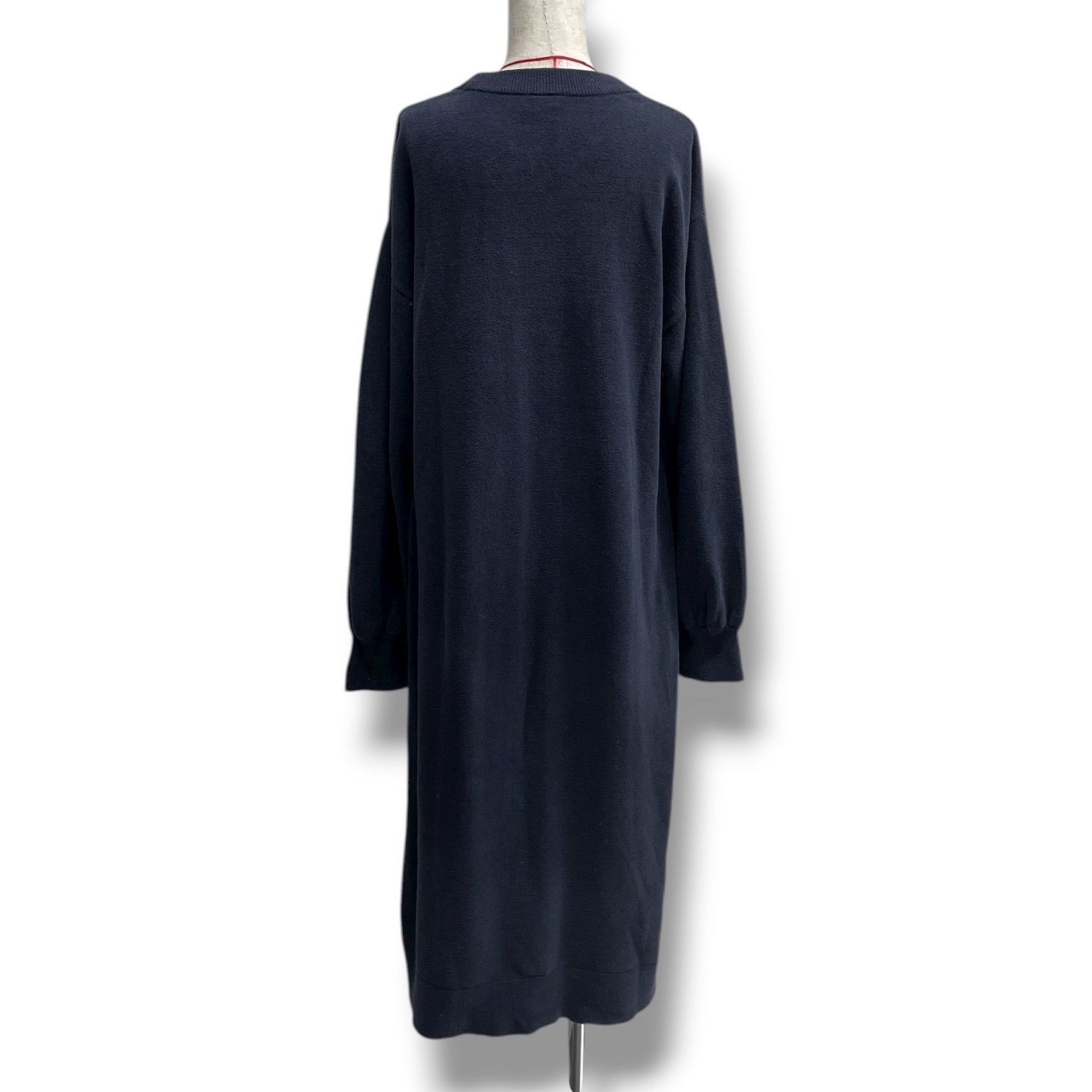 gelato pique ジェラートピケ ツインキャットジャガードワンピース ルームウェア ワンピース サイベリアン 猫 ネコ キャット エアリーモコ ふわふわ ネイビー 紺 サイズF レディース 秋 冬 ゴーゴー古着マルイ北千住店 32 No.1165