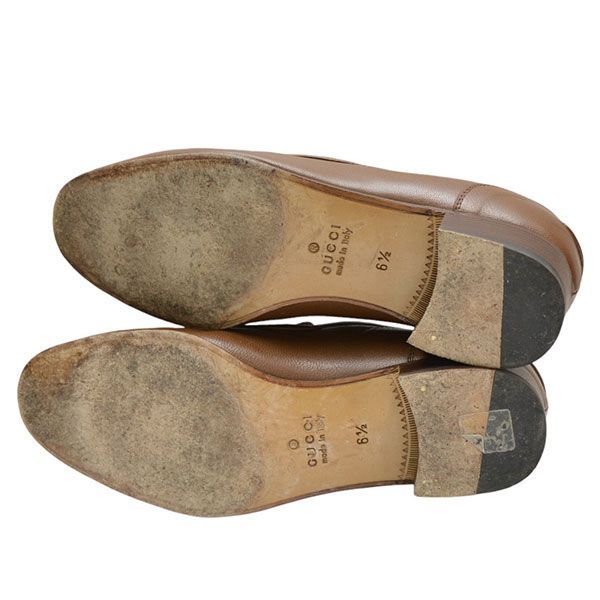 GUCCI グッチ シェリーライン ホースビット ローファー レザーブーツ