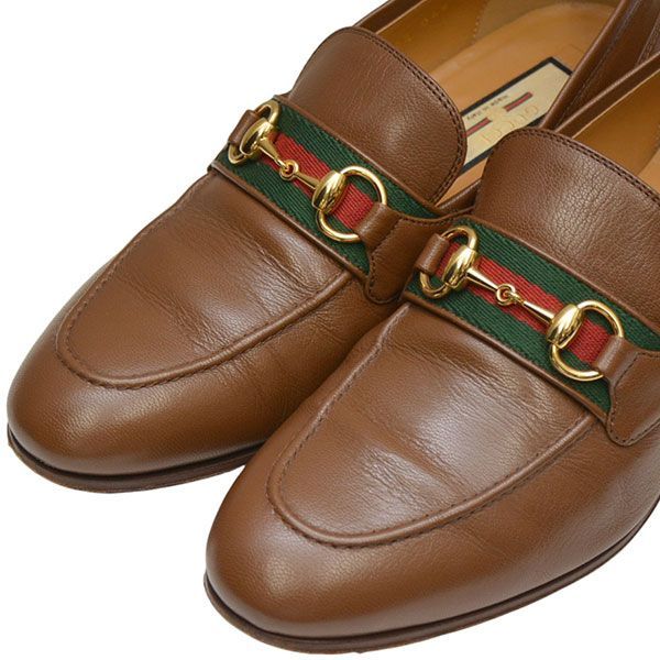 GUCCI グッチ シェリーライン ホースビット ローファー レザーブーツ