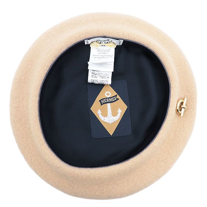 専用エルメス　セリエ　ベレー帽　58 希少　美品 極美品】HERMES エルメス ベレー帽 ボニー・セーラー アンカーチェーン