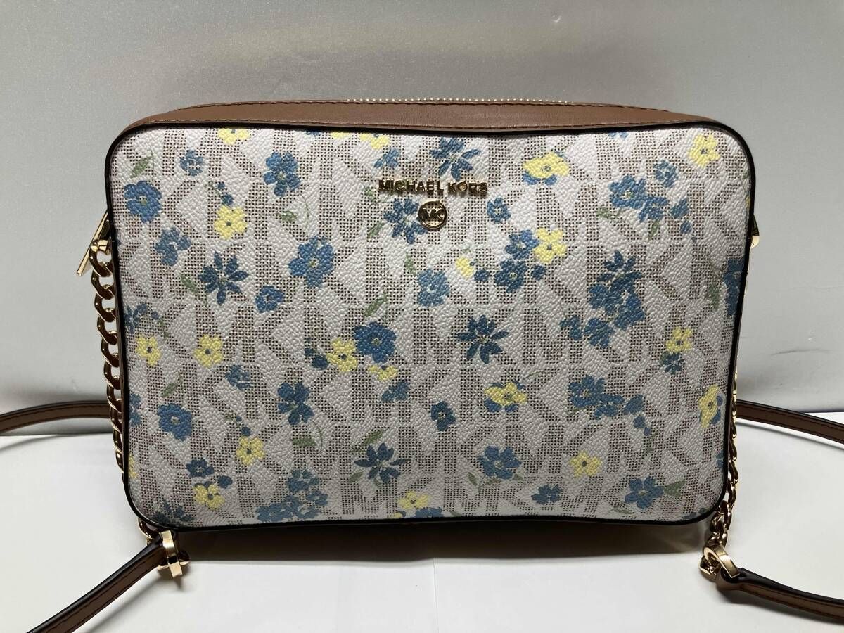 MICHAEL KORS マイケルコース 38S2GT9C3V ショルダーバッグ 花柄×ブラウン