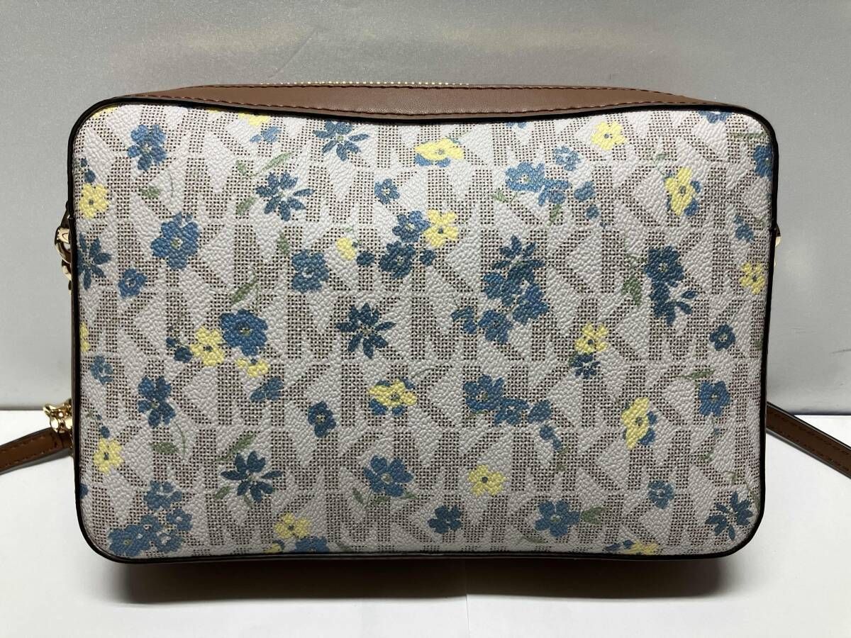 MICHAEL KORS マイケルコース ショルダーバッグ 花柄×ブラウン