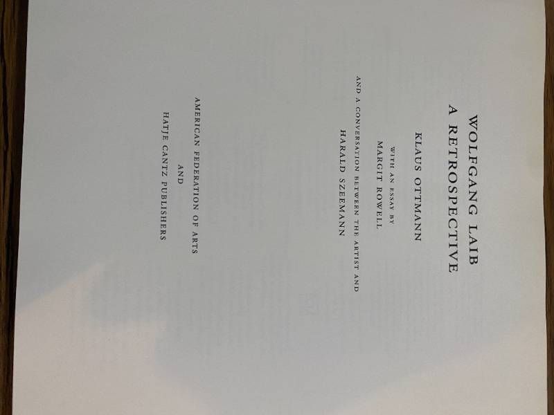 WOLFGANG LAIB A RETROSPECTIVEヴォルフガング・ライプ - メルカリ