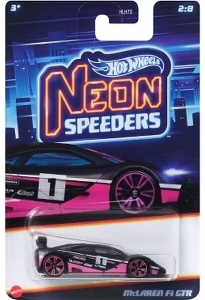 中古】ミニカー 1/64 マクラーレン F1 GTR 「Hot Wheels ネオン