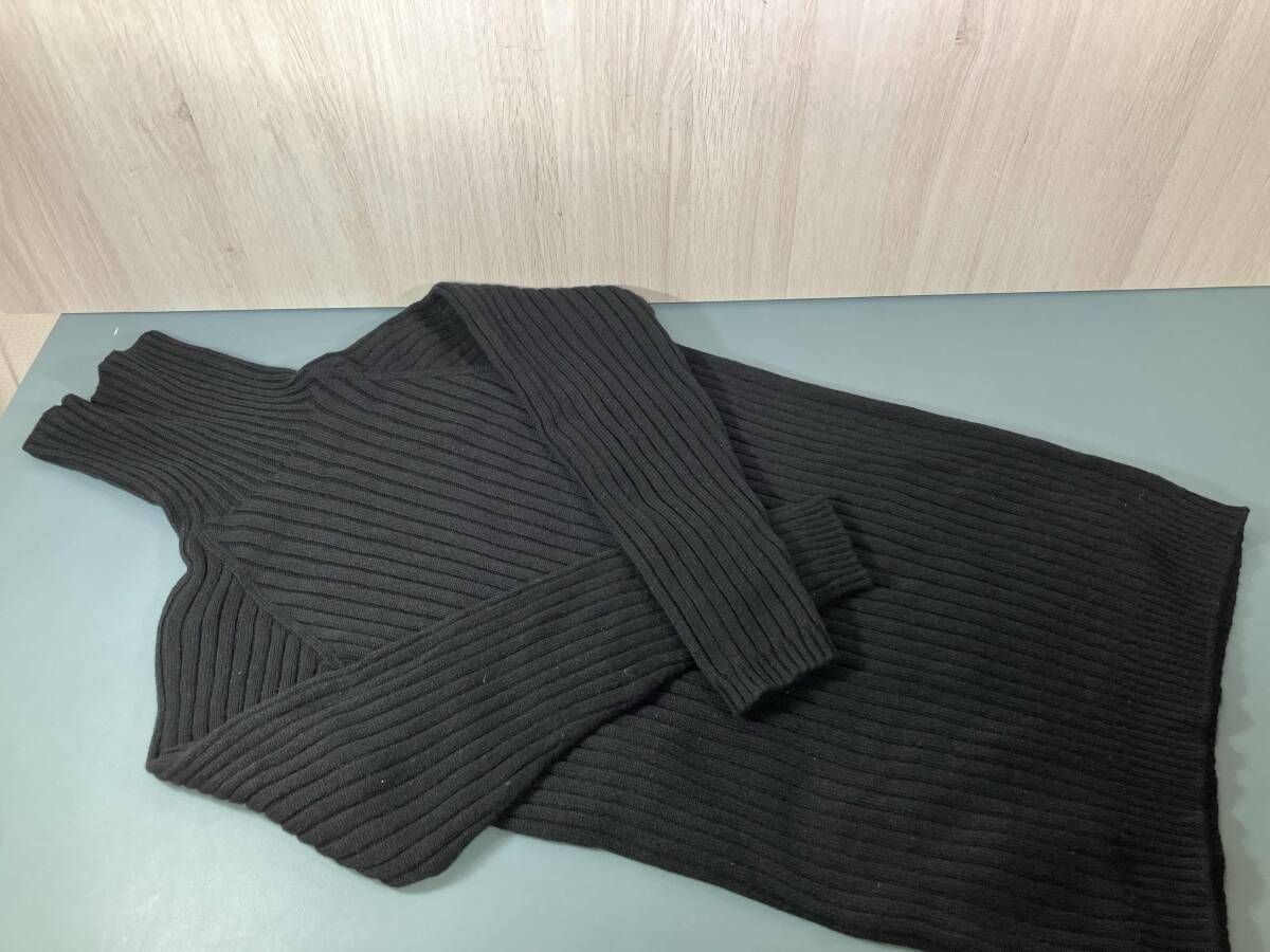 glenmatch グレンマッチ カシミヤ 長袖ニット サイズ46 ブラック