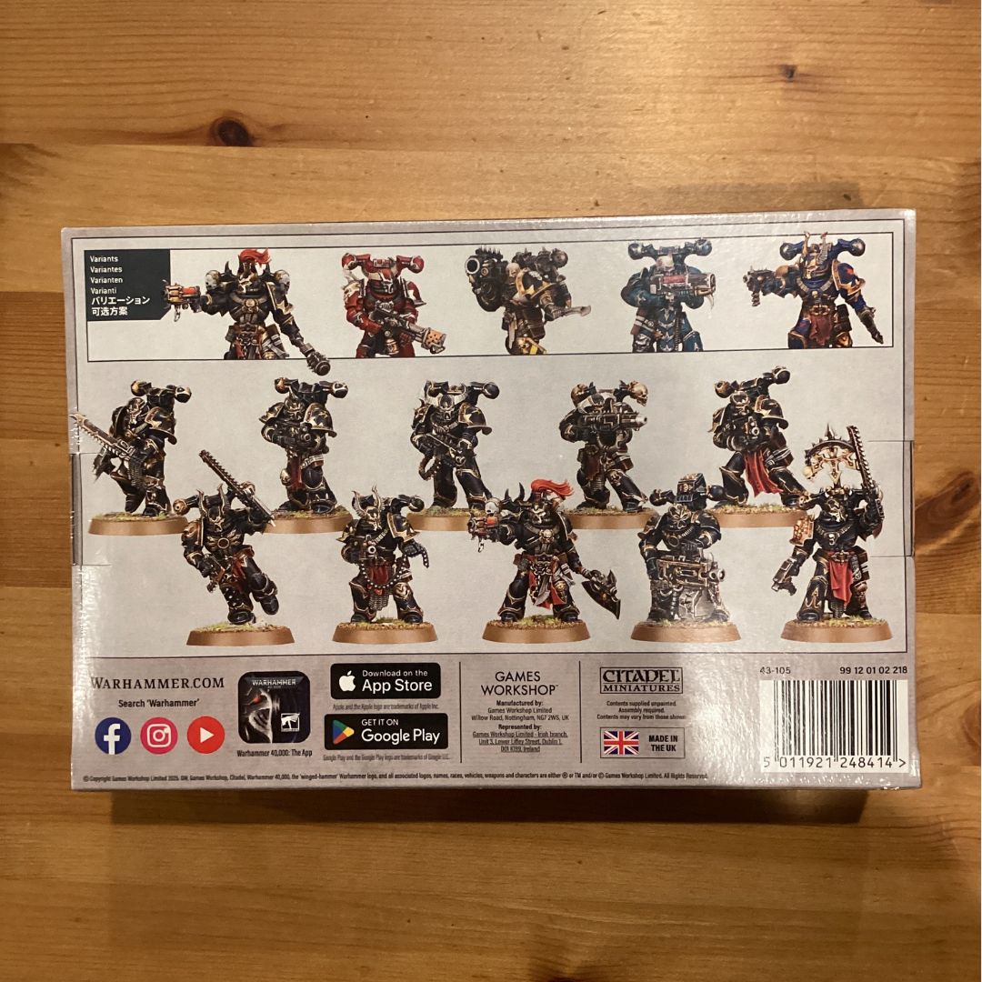 ケイオス・スペースマリーン レギオナリー 2025年新版 Legionaries