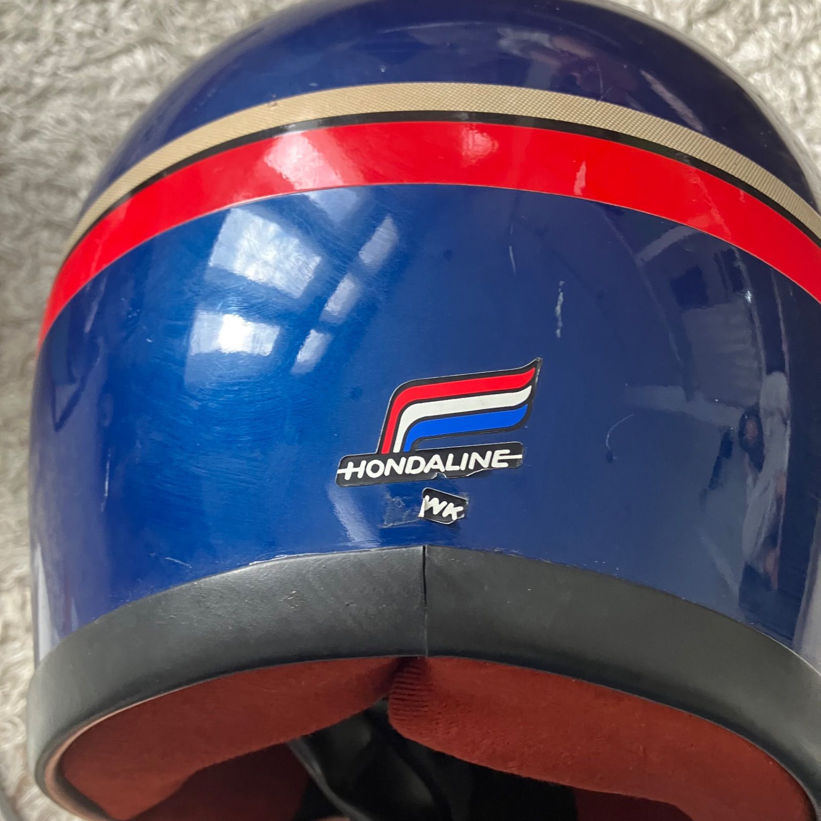 HONDA LINE☆1979年製 ビンテージ L-XLサイズ ヘルメット 青 フル