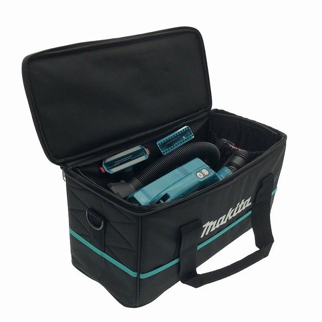 比較的 makita マキタ 10.8V 充電式クリーナー CL121D 本体 ノズル ダストパック 紙パック9枚 ソフトバック付117768