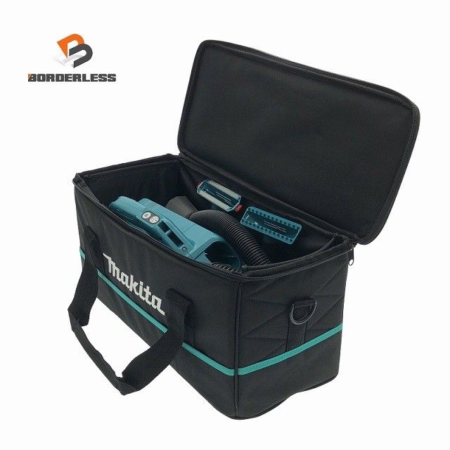 比較的 makita マキタ 10.8V 充電式クリーナー CL121D 本体 ノズル ダストパック 紙パック9枚 ソフトバック付117768