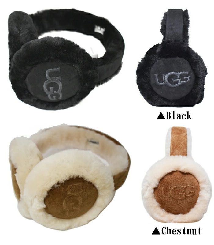 2025AW 秋冬最新作】 UGG アグ イヤーマフラー EMBROIDERED LOGO