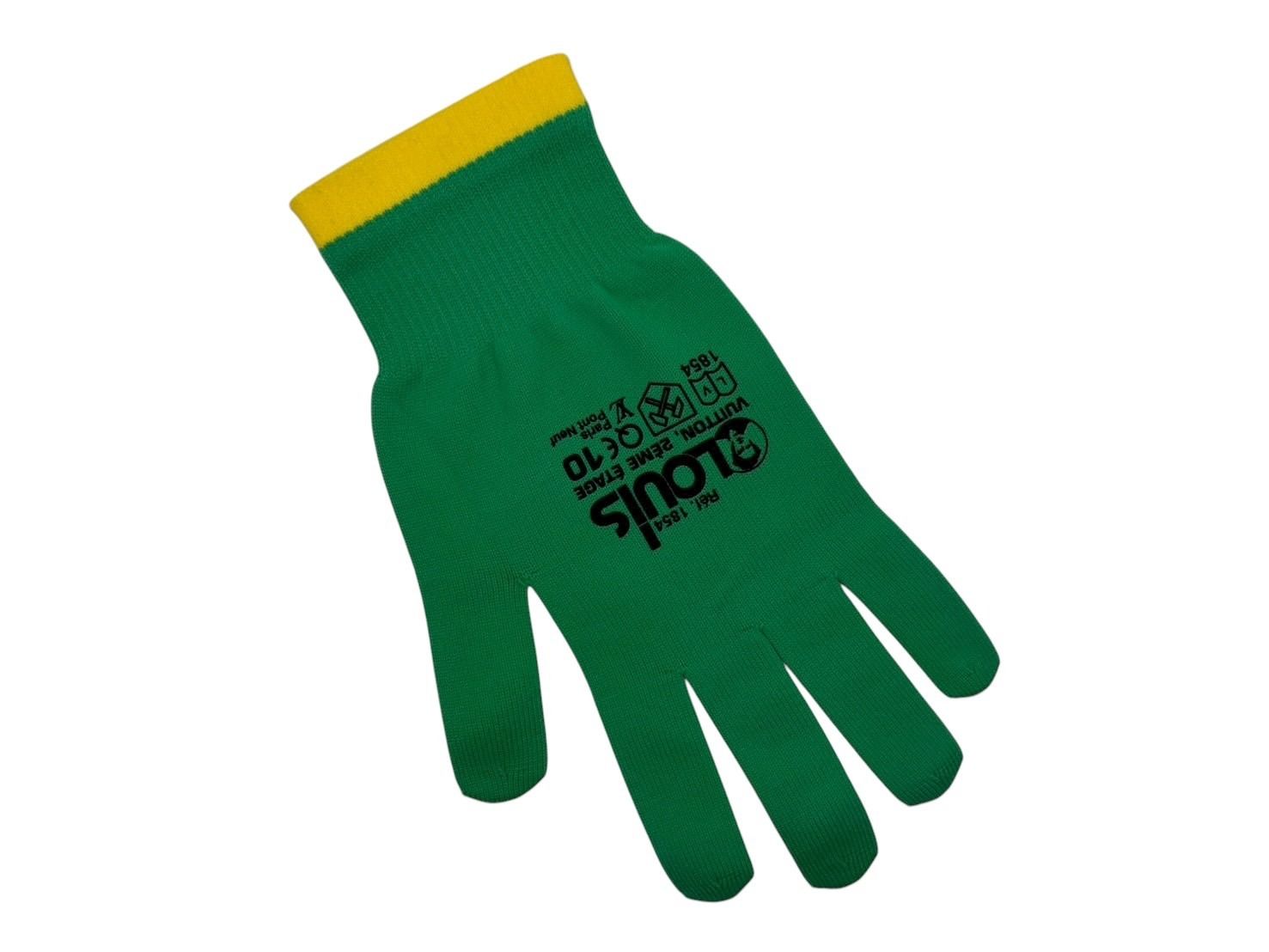 LOUIS VUITTON ルイヴィトン ゴン アールジービー グローブ 手袋 MP2369 グリーン イエロー ヴァージルアブロー 4b009013