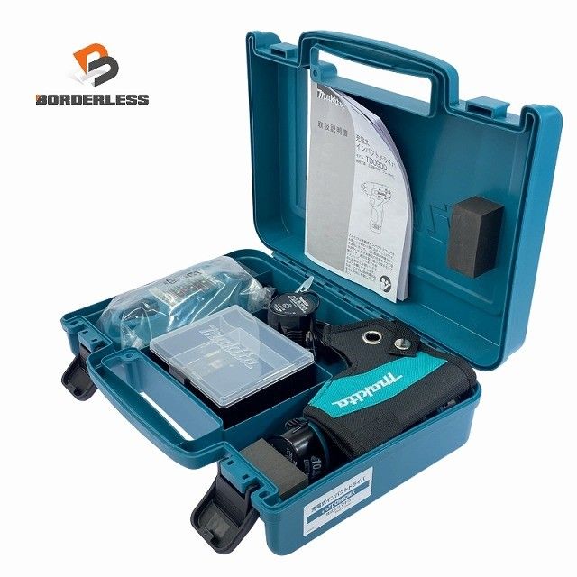 makita マキタ 10.8V 充電式インパクトドライバー TD090DWX 青 バッテリ2個 1.3Ah 充電器 ケース付117825