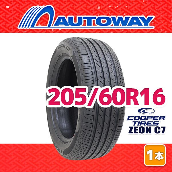 AUTOWAY 205 60 R 16 サマータイヤ COOPER ZEON C 7 16インチ １本売り 夏タイヤ オートウェイ