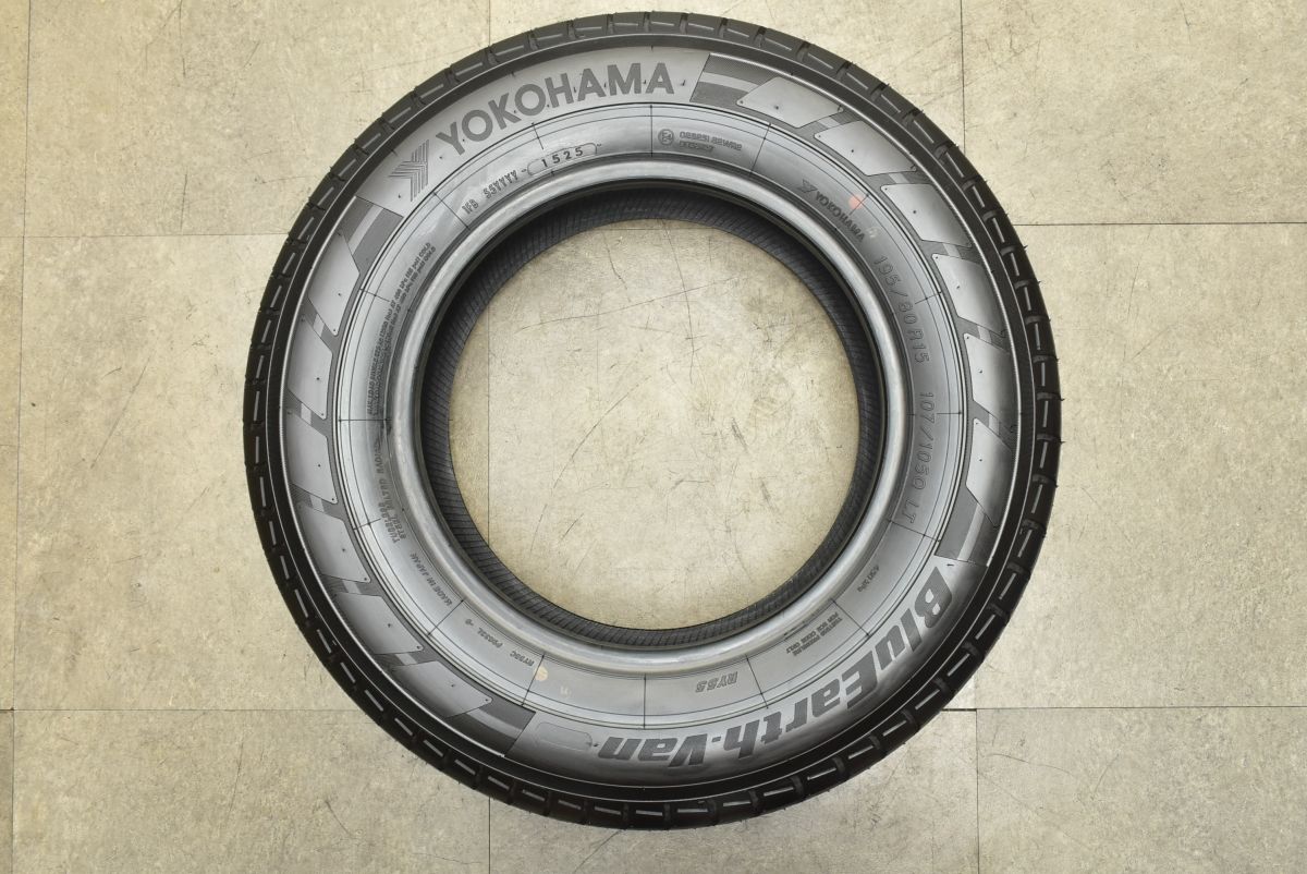  製 バリ溝 ヨコハマ ブルーアース Van RY 55 195 80 R 15 LT 4本セット ハイエース レジアスエース ライトトラック規格 15インチ サマータイヤ ノーマルタイヤ