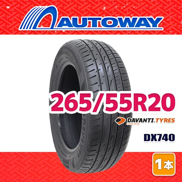 AUTOWAY 265 55 R 20 サマータイヤ DAVANTI DX 740 20インチ １本売り 夏タイヤ オートウェイ
