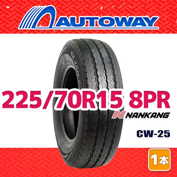 AUTOWAY 225 70 R 15 サマータイヤ NANKANG CW 25 15インチ １本売り 夏タイヤ オートウェイ