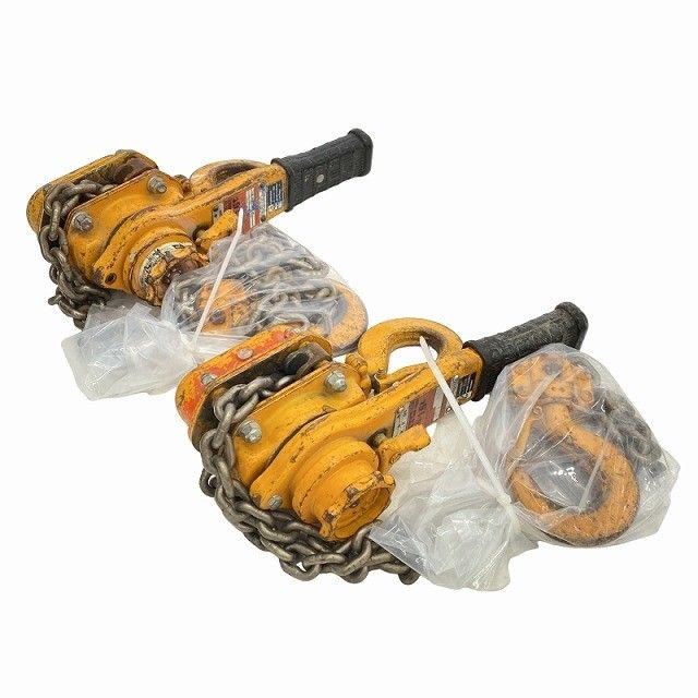 品2点セット KITO キトー レバーブロック L5形 LB016 荷重1.6t 1.6トン 揚程1.5m レバーホイスト ガッチャ 荷締め117863