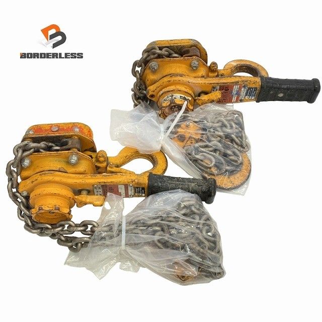 品2点セット KITO キトー レバーブロック L5形 LB016 荷重1.6t 1.6トン 揚程1.5m レバーホイスト ガッチャ 荷締め117863
