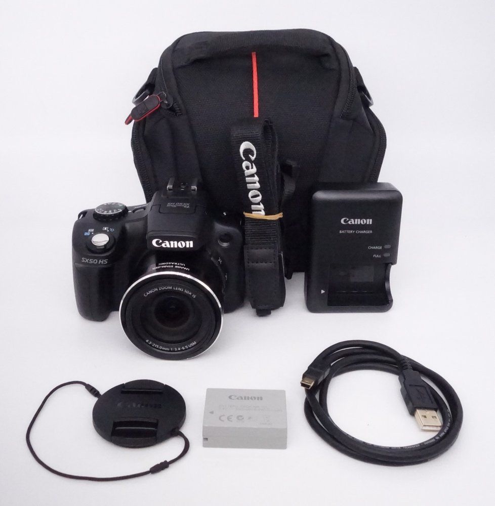 キヤノン Canon デジタルカメラ PowerShot SX50HS 約1210万画素 光学50倍ズーム ブラック N1002