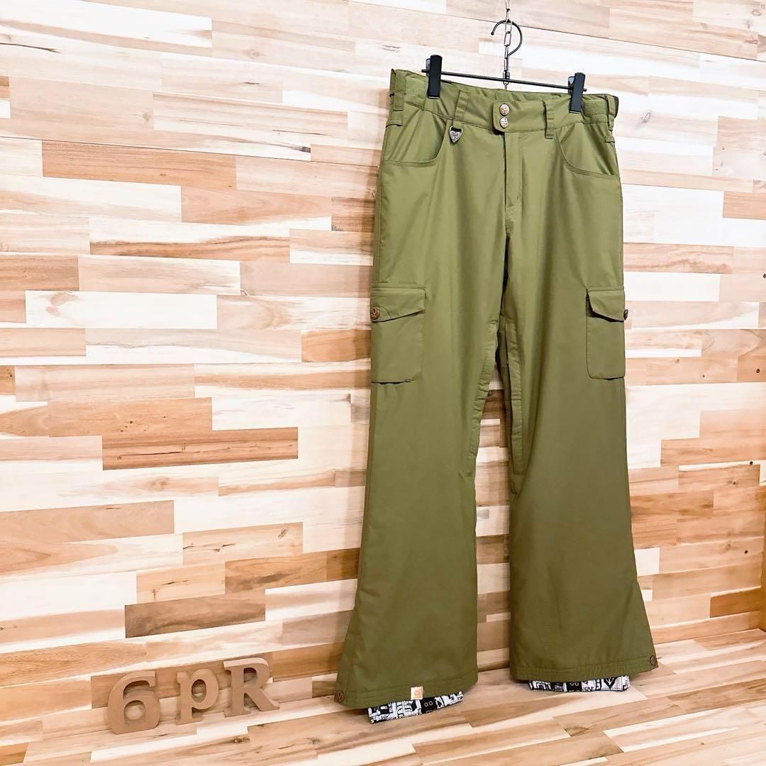 ロキシー】スノボ ウェア カーゴ パンツ 中綿入り ゆるダボ M