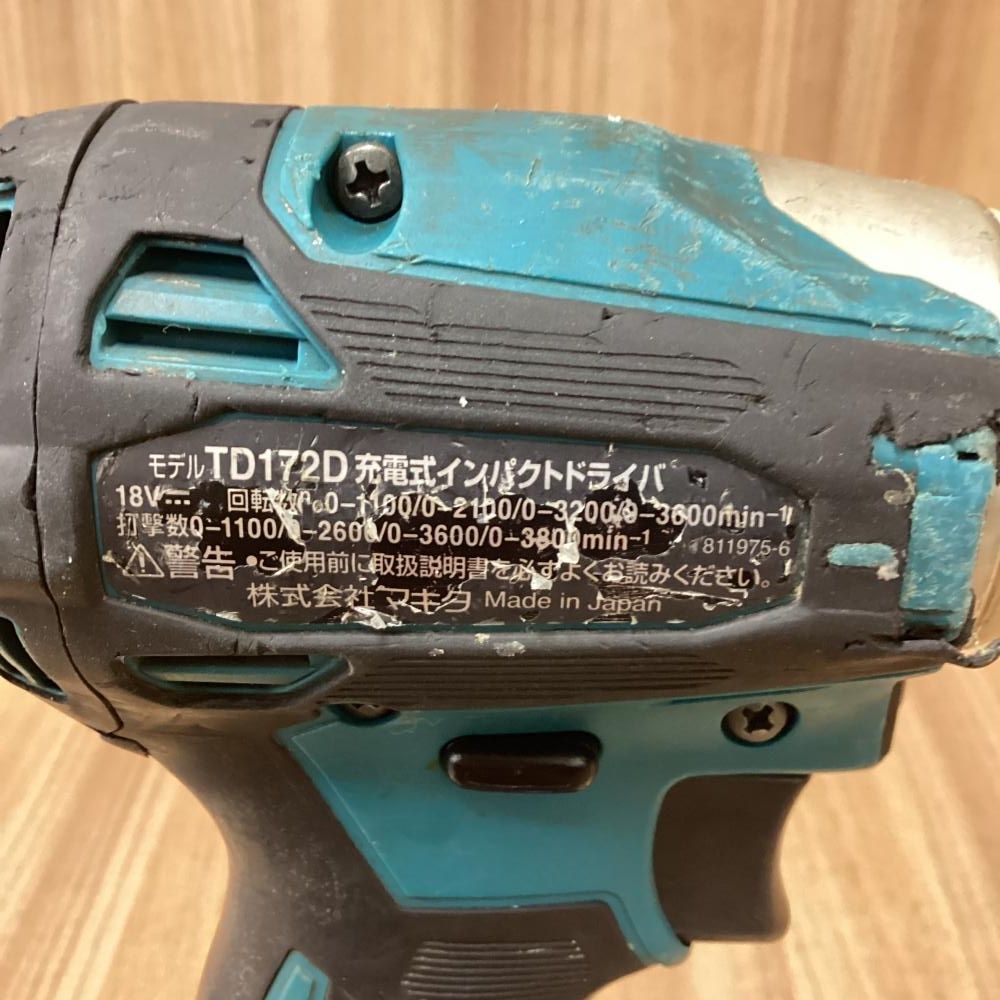  makita マキタ TD 172 DZ 18 V充電式インパクトドライバ 201 電動インパクトドライバー ドリル ドライバー レンチ