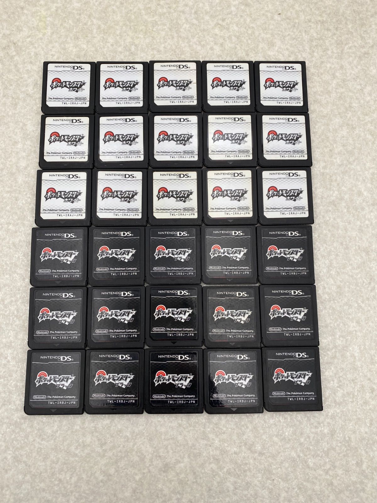 ポケットモンスター ホワイト ブラック 動作品 DSソフト ソフトのみ30点