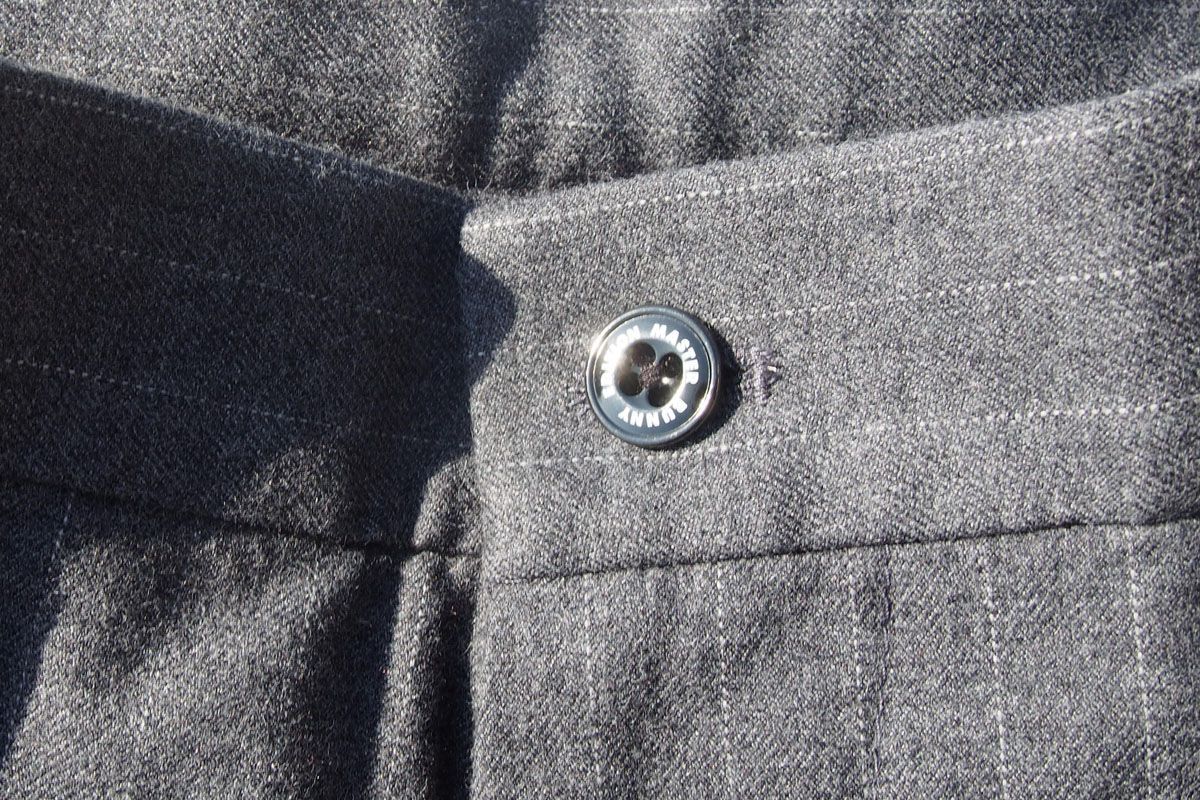 【size5】秋冬 ラッセルノ ゴルフ リップストップ サイドラインパンツ 灰 size5】秋冬 ラッセルノ ゴルフ リップストップ サイドラインパンツ 灰