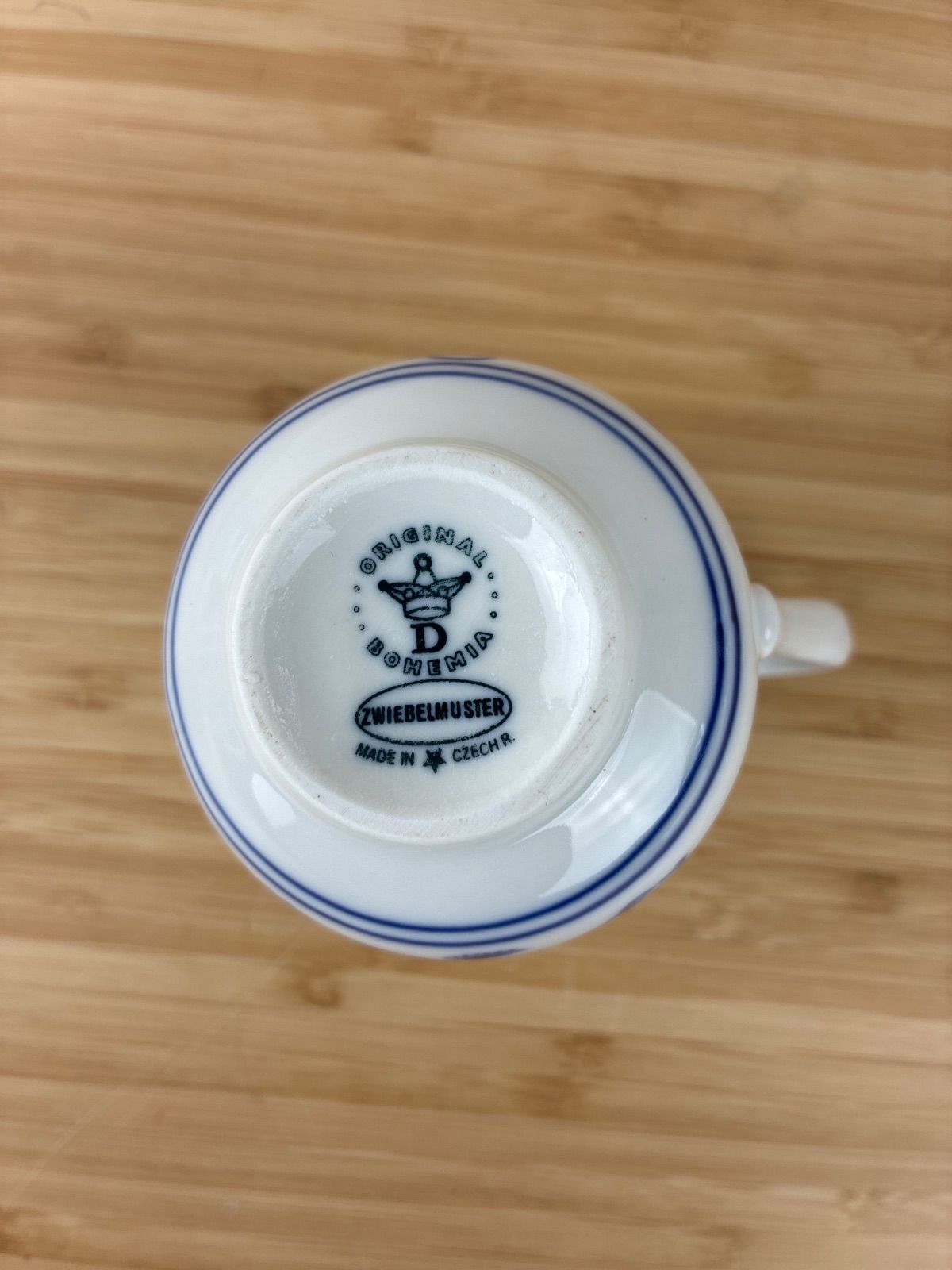 ブルーオニオンティーセットボヘミア陶器