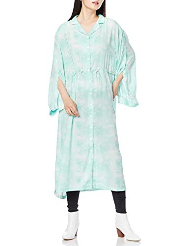 ローズバッド カジュアルドレス マーブルプリントシャツドレス レディース グリーン Free Size