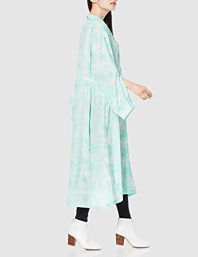 マーブルプリントシャツドレス