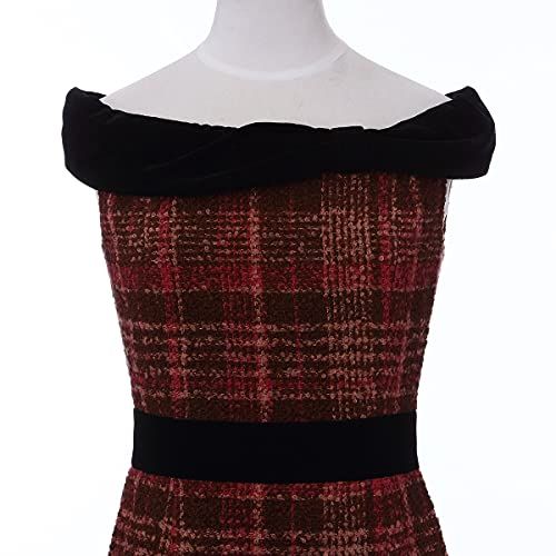  フォーチュナトウキョウ カジュアルドレス ファンシーブークレ ツイードワンピース レディース ブラウン 日本 M 日本サイズM相当 その他 フェイスケア