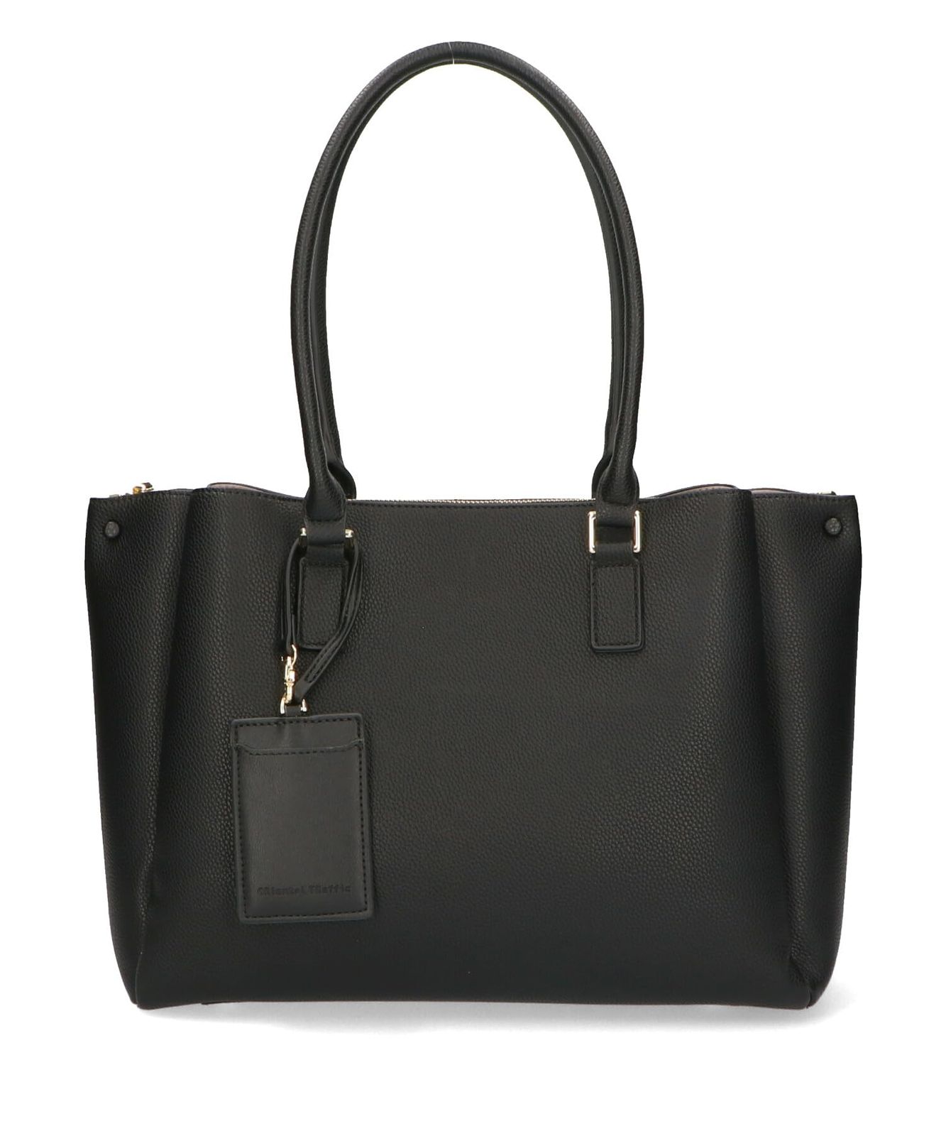 オリエンタルトラフィック トートバッグ レディース A4収納可 通勤 オフィス 仕事用 マチ付き 内ポケットあり パスケース付き BA-220 BLACK