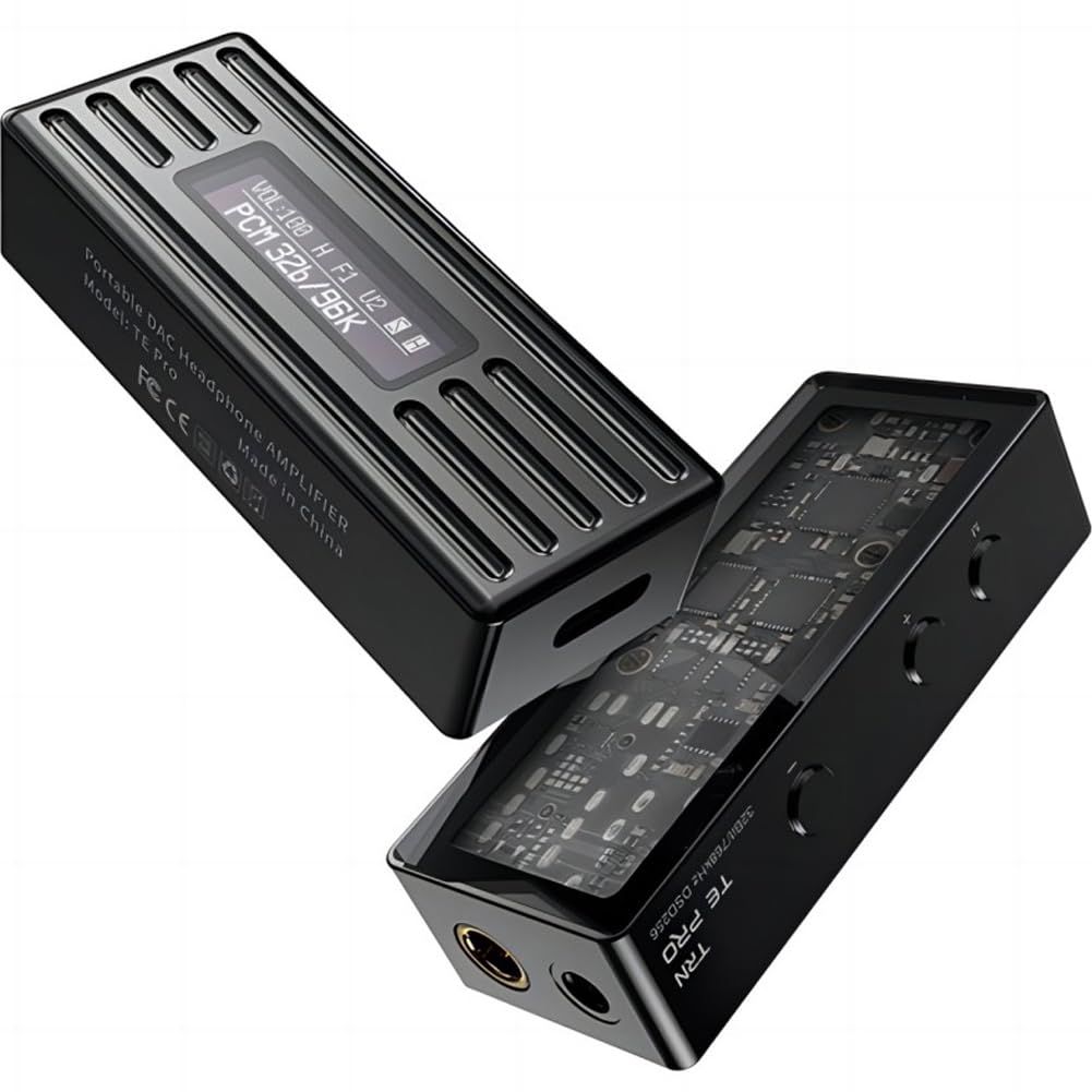 TRN-TE Pro 小型アンプ DAC スマホ AMP ハイレゾ対応 32bit 768kHz DSD256 チップCS43198 イヤホンアンプ ポータブル ヘッドホンアンプ Type-C タイプC 3.5mm 4.4mm ジャック TE Pro