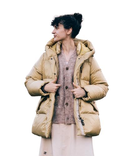 クリフメイヤー ISUKA コラボ ダウンジャケット Air Dryght レディース ベージュ M