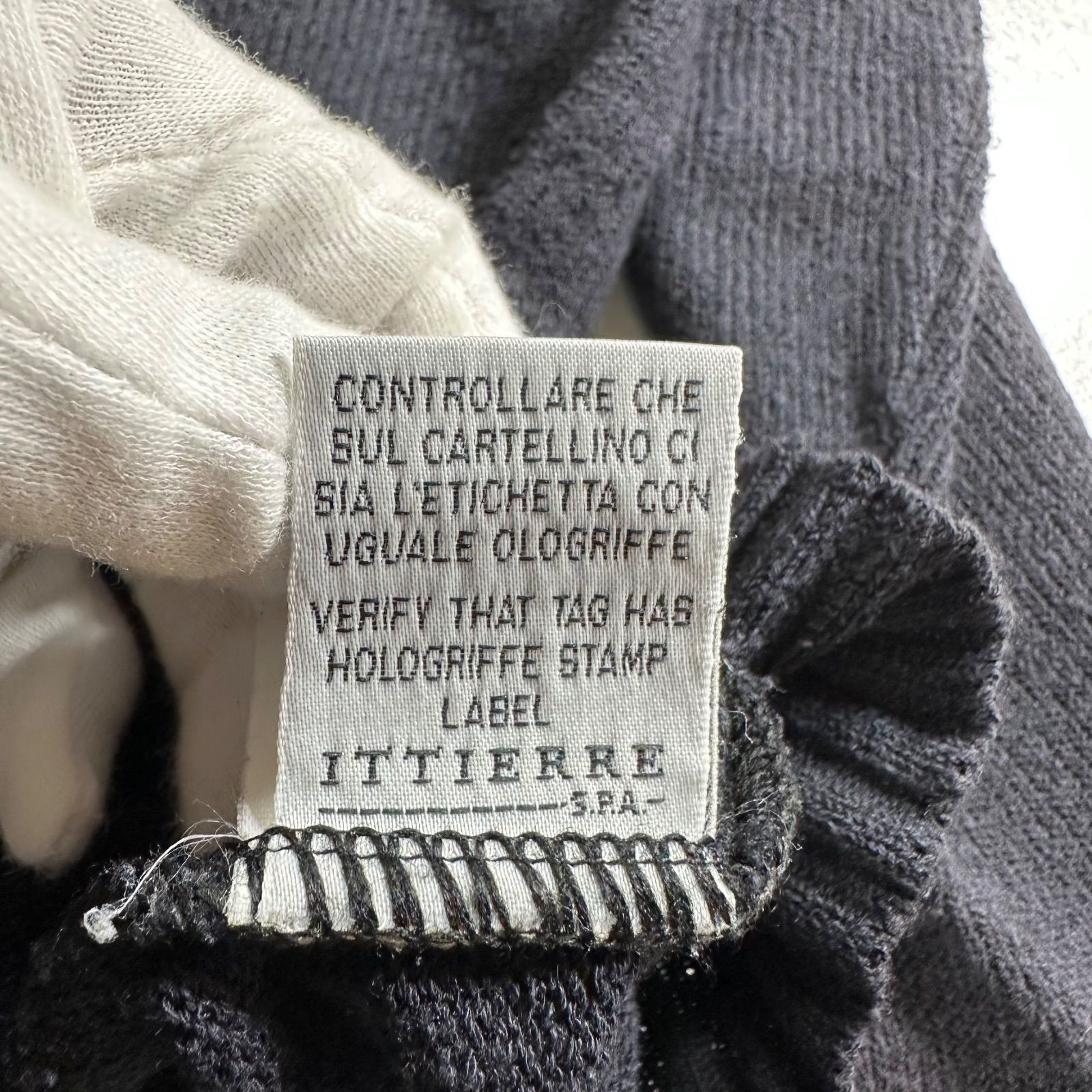VERSACE JEANS COUTURE イタリア製 メデューサ刺繍ニット セーター 黒 