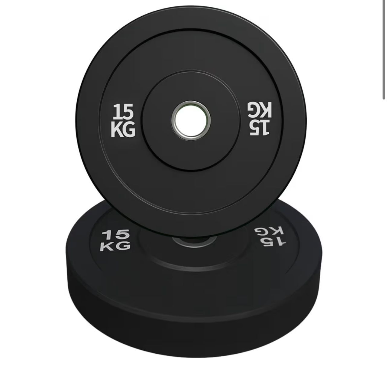 バンパープレート黒10 kg 合計20 50 mmシャフト用