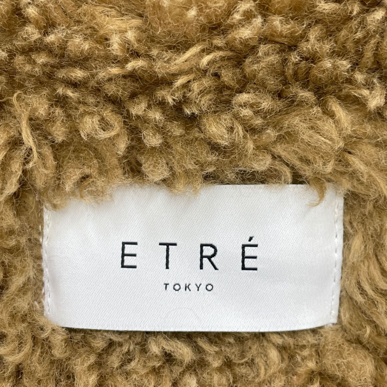 ETRE TOKYO エトレトウキョウ 1221600017 ﾌﾞﾗｳﾝ ﾌｪｲｸｼｰﾌﾟﾌｧｰｼﾞｬｹｯﾄ M