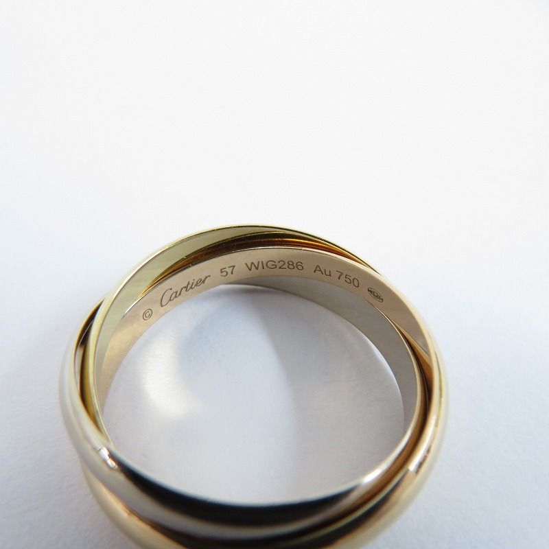 CARTIER カルティエ リング 指輪 トリニティ SM サイズ 57 約17号 マルチ 135