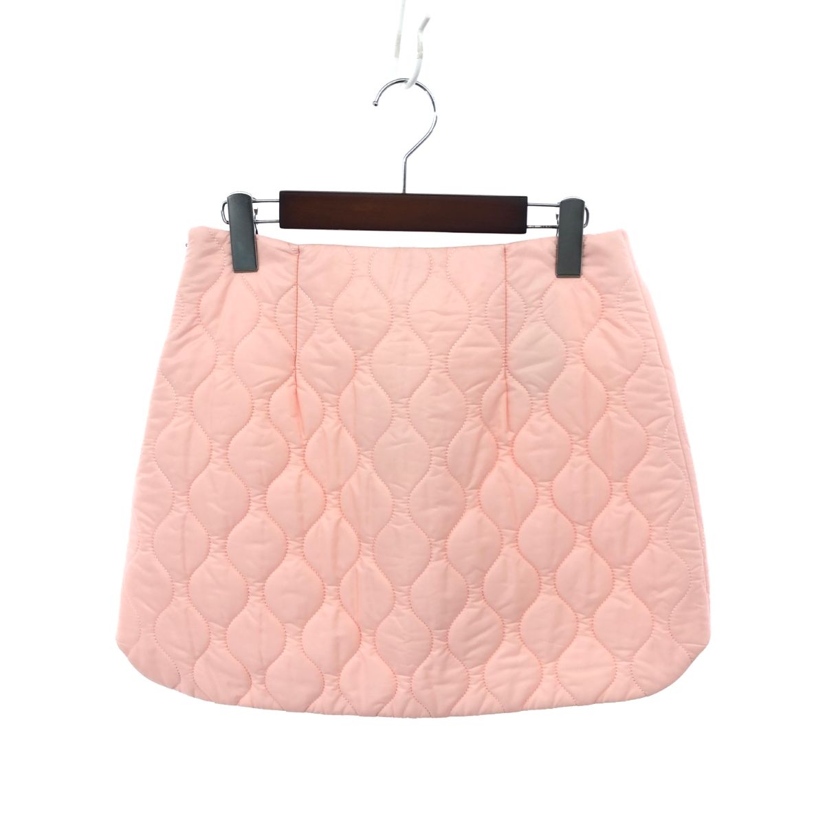 miumiu ミュウミュウ キルティングミニスカート サイズ:40 ピンク