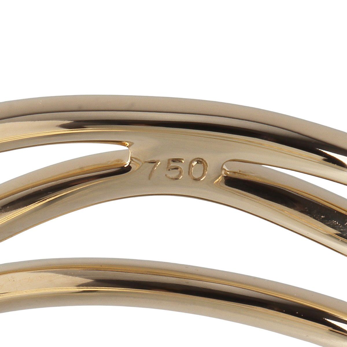 特価K18 タサキ　ベビーパールリング　メレダイヤ付き　13号 leot1953-1.jpg