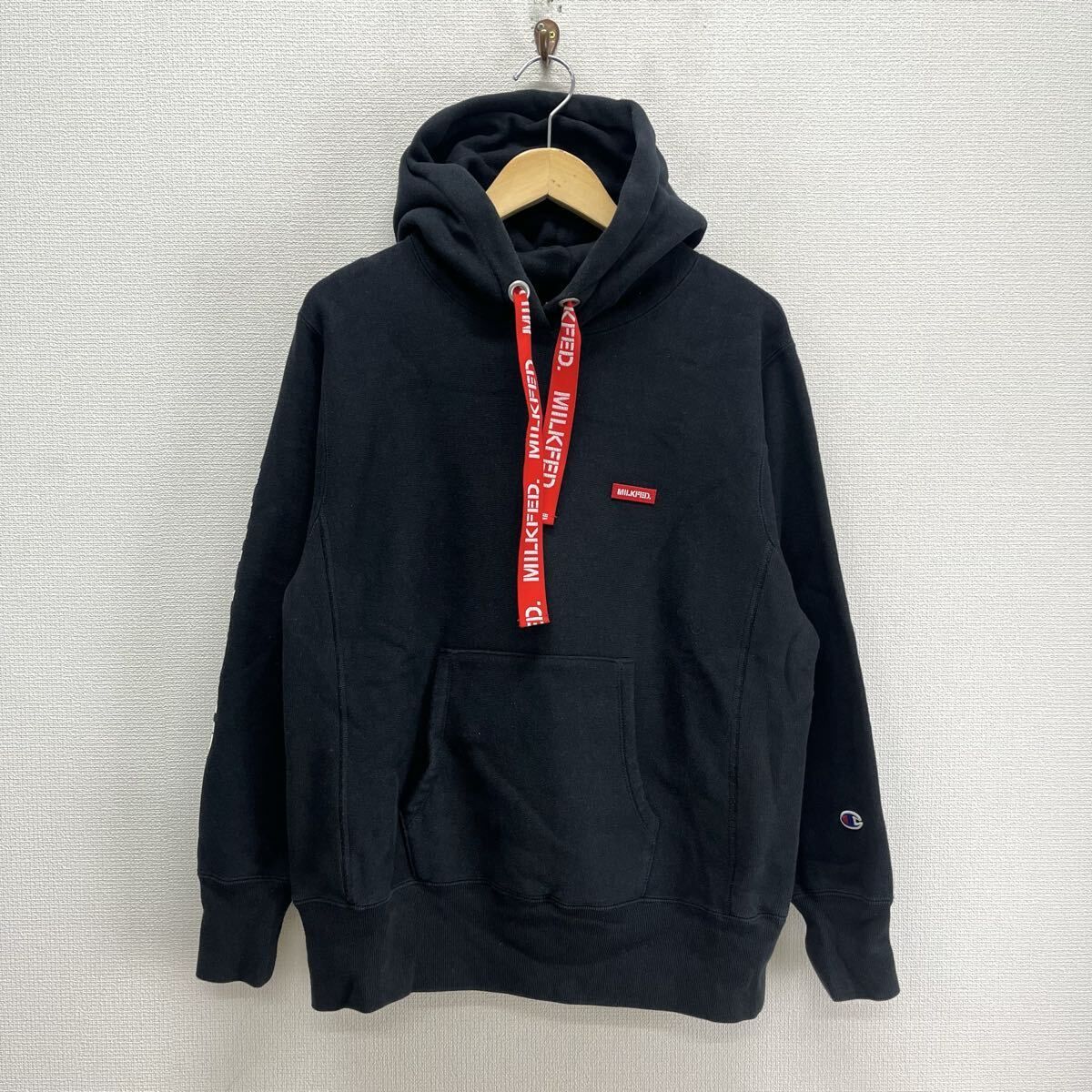 MILKFED. × Champion ミルクフェド チャンピオン CWSQ118 REVERSE 