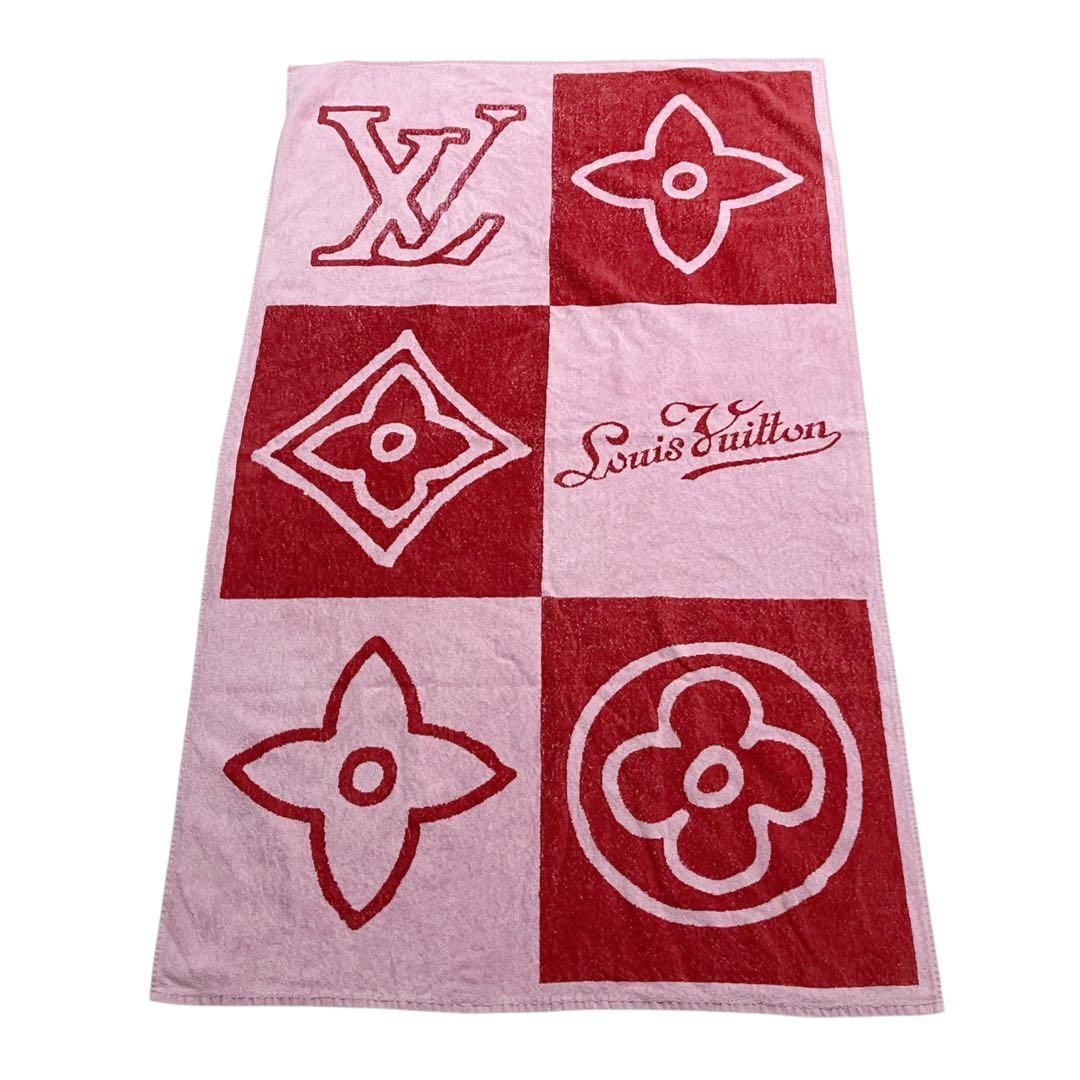 ⭐️良品⭐️ ルイヴィトン 大判 ビーチタオル バスタオル ブランケット ⭐️良品⭐️ ルイヴィトン 大判 ビーチタオル バスタオル