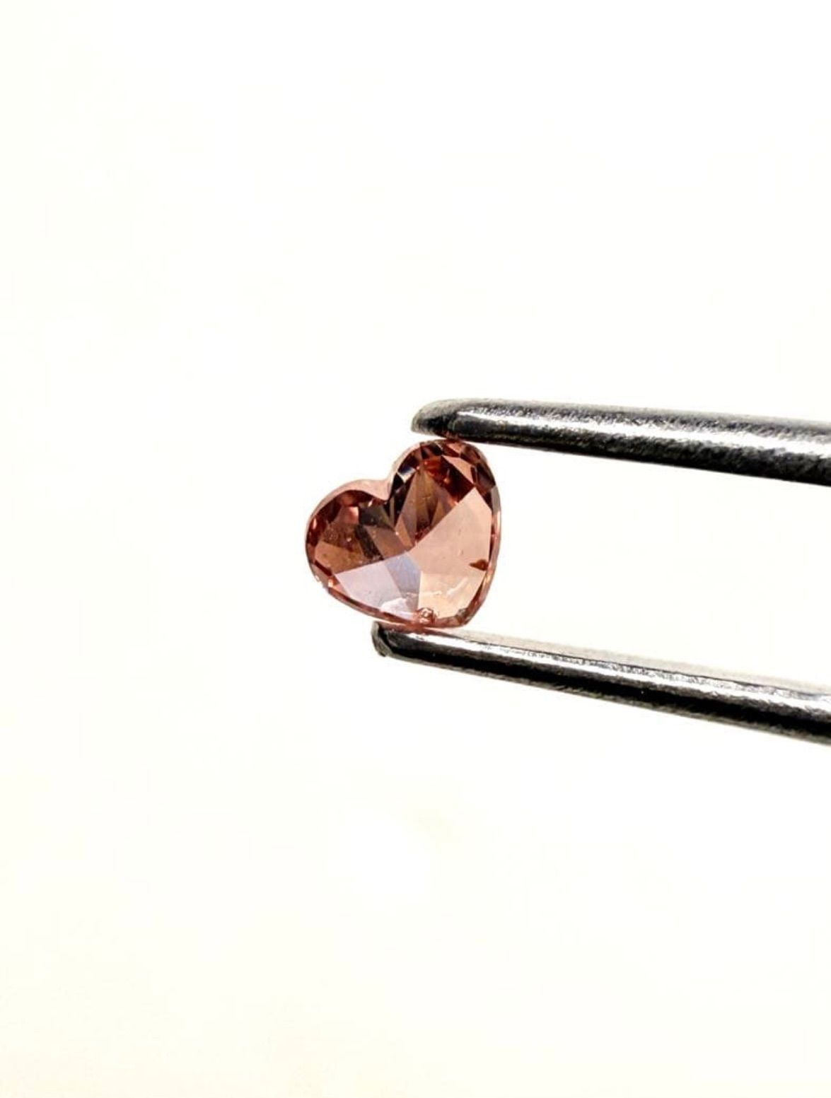  天然ピンクダイヤモンドルース FANCY DEEP ORANGY PINK HS ルース(裸石) 原石 ビーズ アクセサリー道具 材料