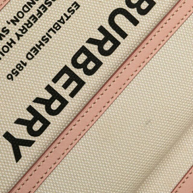  バーバリー ミニ ポケット バッグ 斜め掛け ショルダーバッグ ピンク ホワイト ABランク キャンバス レザー レディース BURBERRY メッセンジャーバッグ ショルダーバッグ