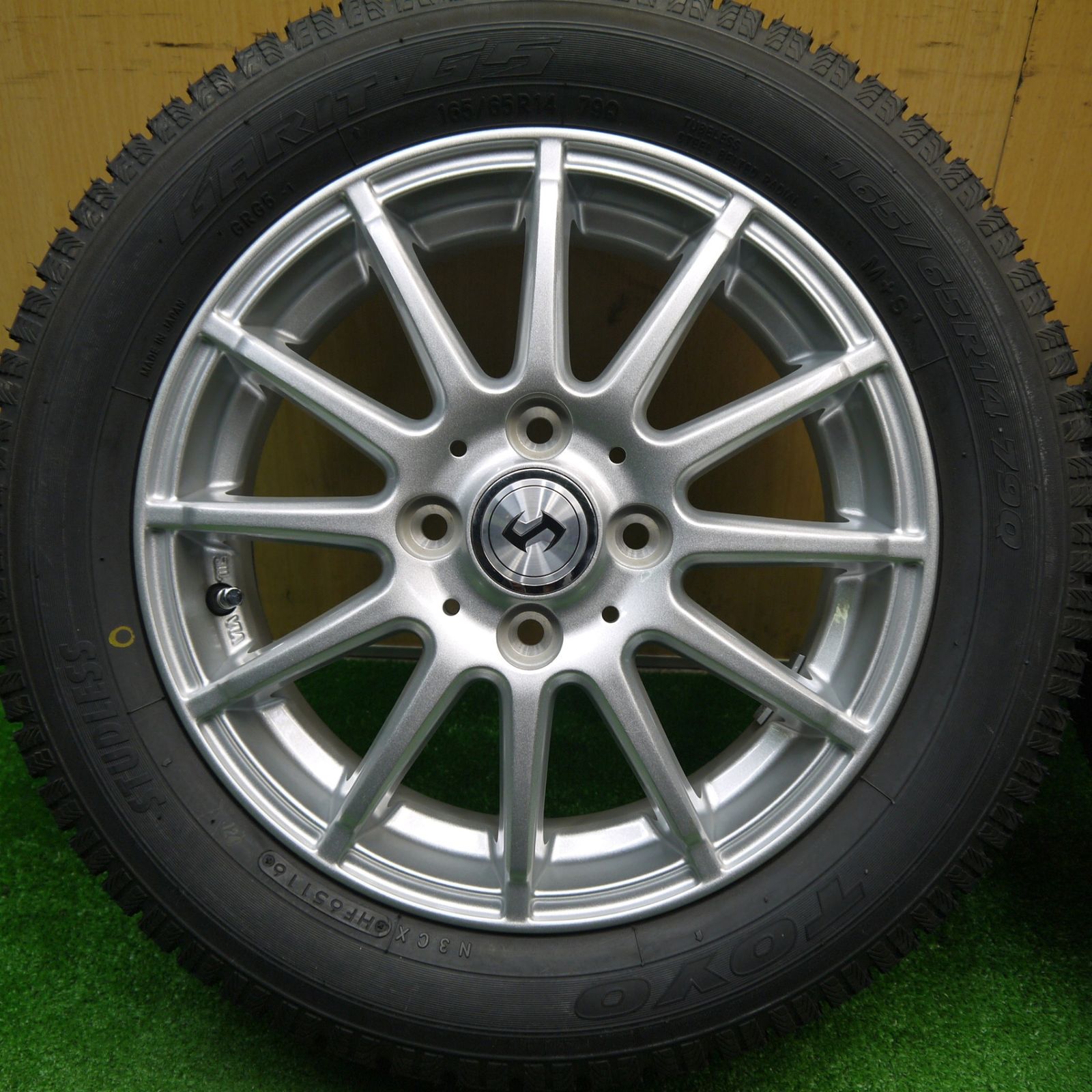 キレイ スタッドレス 165 65 R 14 トーヨー ガリット G 5 社外 アルミ 14インチ ハスラー ソリオ 等 PCD 100 4 H ス