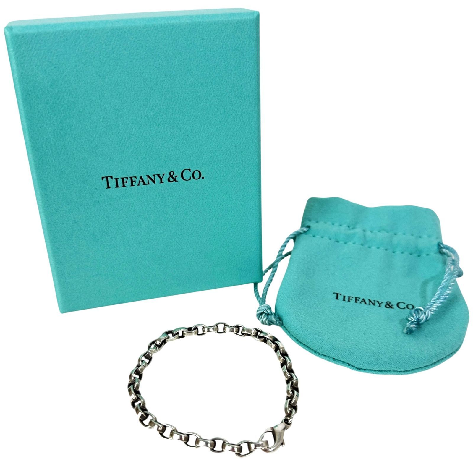 Tiffany&Co.】ティファニー オーバルリンク ブレスレット AG925