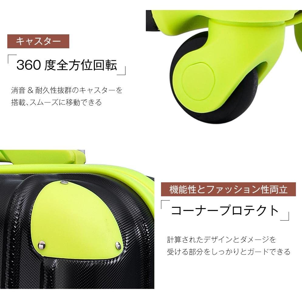 数量 1 3日 suitcase 2日 T8088 小型 TSAロック搭載 トラベルハウス目玉 キャリーバッグ おしゃれ 静音 スーツケース ネイビー×ブラウン スーツケース かわいい Mサイズ 軽量 約 機内持ち込み キャリーケース 62.6L BTM