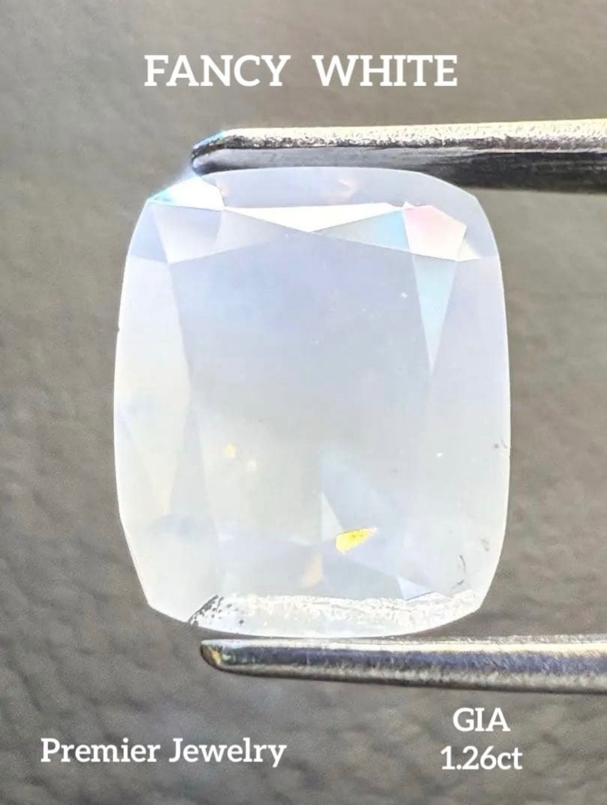 天然ホワイトダイヤモンドルース 大粒 GIA FANCY WHITE CU