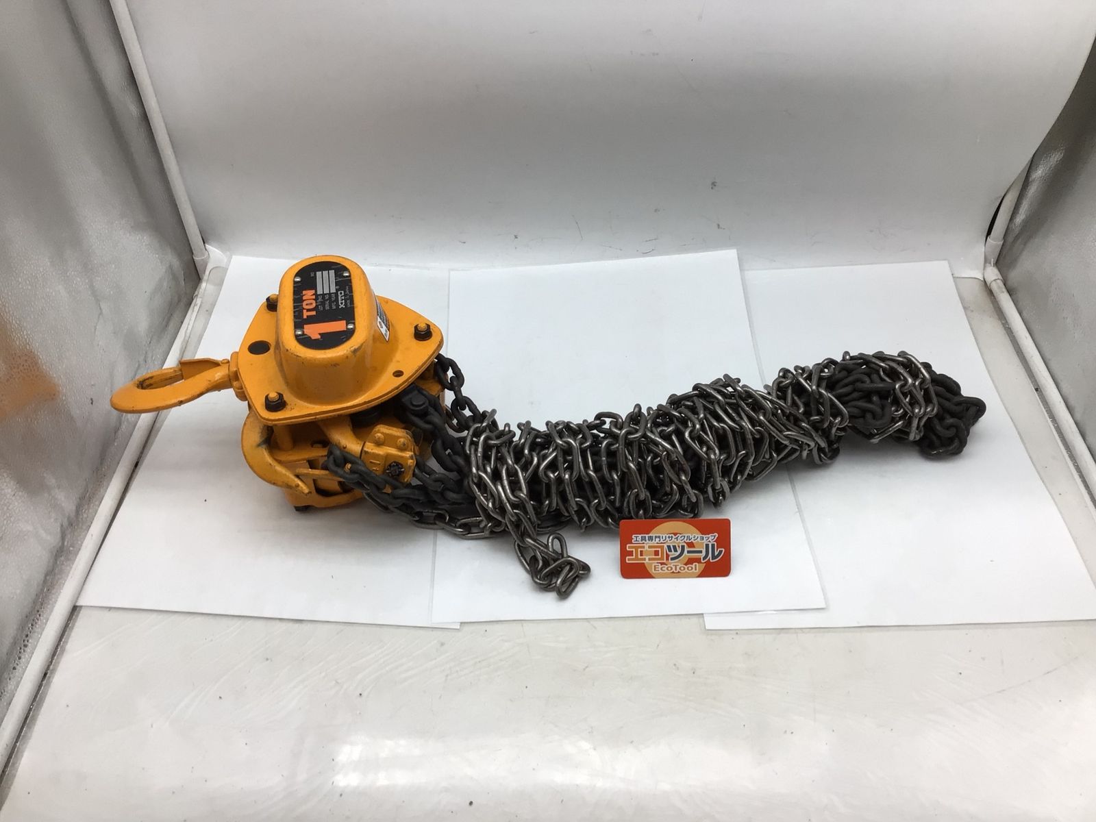 品 4メートル 〇KITO キトー 1ton チェーンブロック M3 ITC7OLP74OJG エコツール知立店 M02