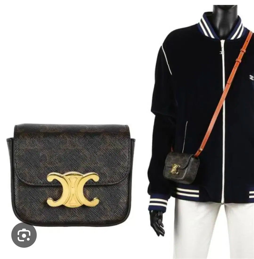  セリーヌ ミニ クロード トリオンフ カーフスキン タン メッセンジャーバッグ ショルダーバッグ